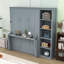 Lit escamotable en bois avec bureau intégré et tablettes de rangement-1529918258-1529918261