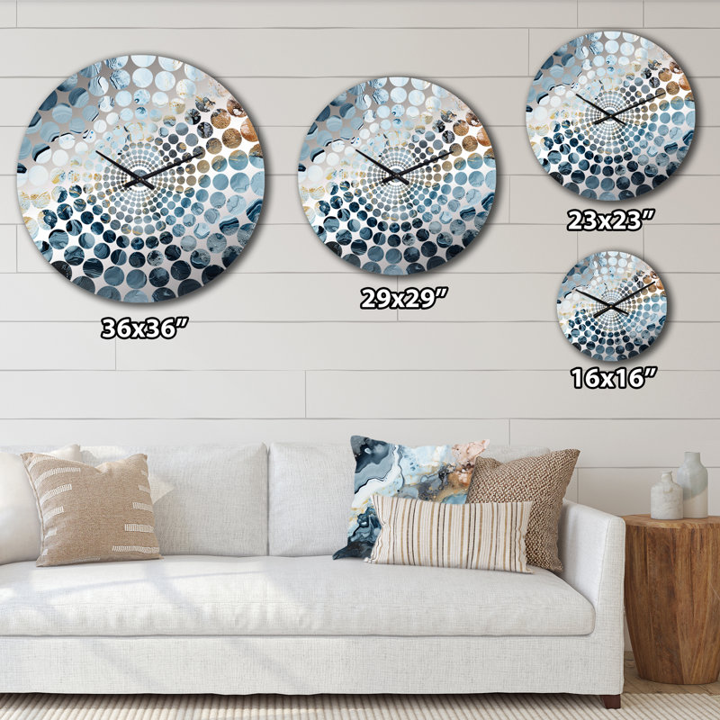 Ruthan - Horloge murale formes abstraites, Grand