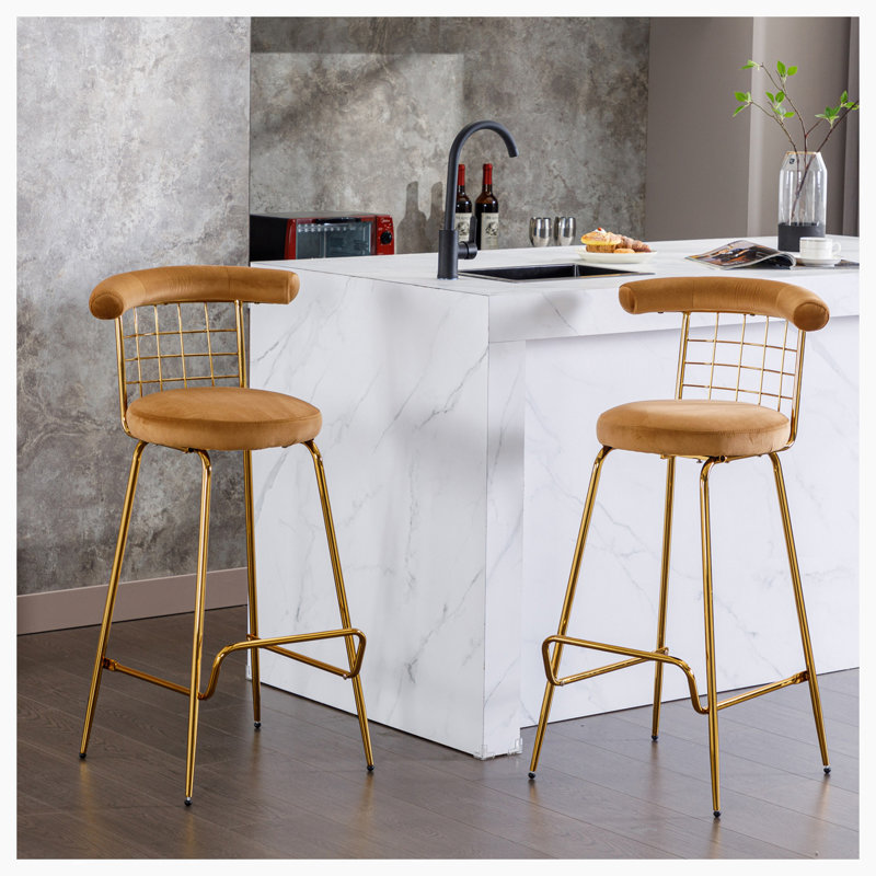 Tabouret de comptoir Benfer 32, Brun
