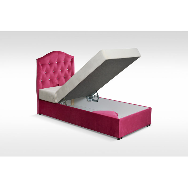 Lit plateforme simple Carmel par Harriet Bee, Rose
