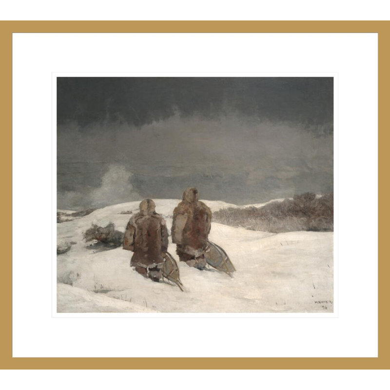 «Under Zero» par Winslow Homer - Impression giclée sur cadre, H 17,75 po x l 19,85 po