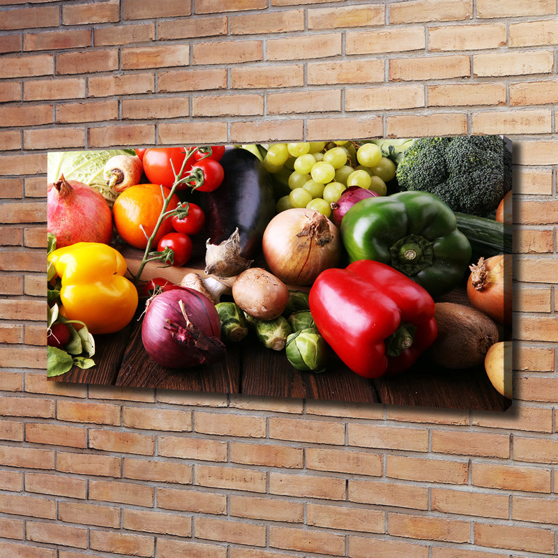 Vegetables And Fruits - Wrapped Canvas Print
