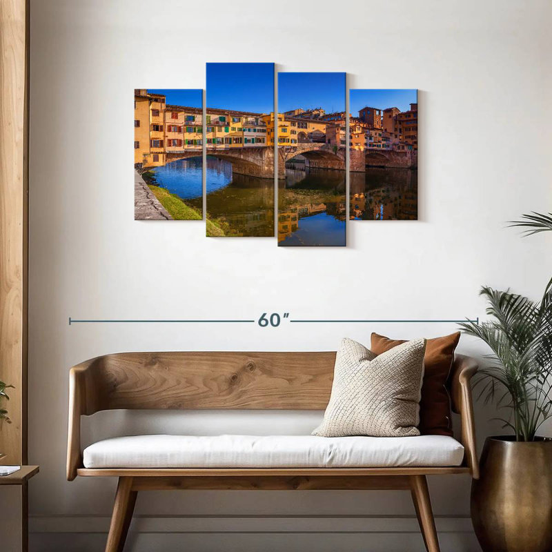Lilie Ponte Vecchio à Florence, H 27 po x l 43 po