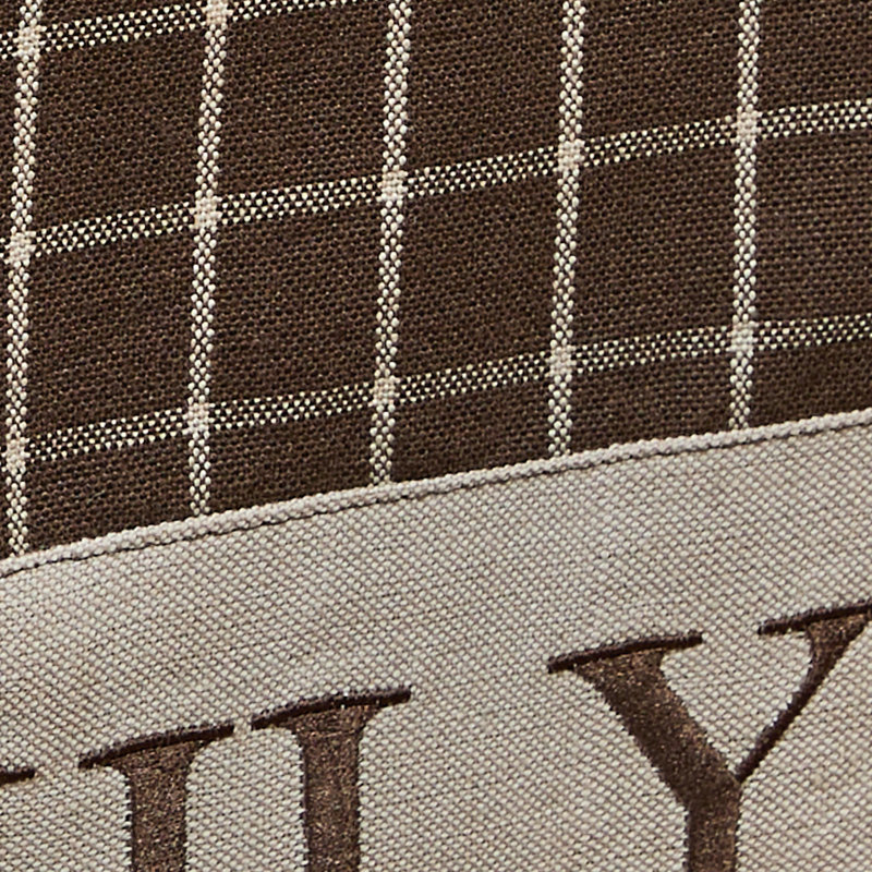 Family Brown PlaidTable Runner 13", 36" L x 13" W