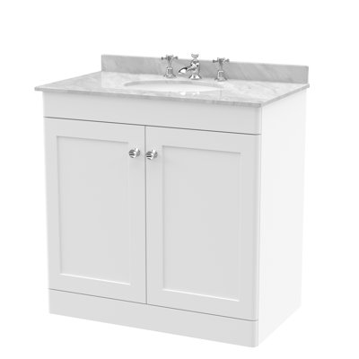Classique 820 mm Freestanding Single Vanity with Drop In Basin