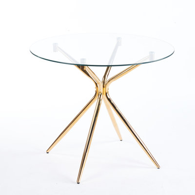 High - Quality Adjustable Dining Table With Metal Legs And Glass, Modern Design Elements, Unique Features, Simple Assembly Color Glass Top Table, Space Efficient Design, Smooth Surface, End