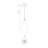Victoria 1-Light 11 inch Tall LED Glass Kitchen Island Pendant 