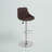 Hilia Vinyl Bucket Seat Adjustable Height Barstool with Diamond Pattern Back-1302222129