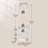 Coat Rack Stand with 3 Movable Hooks