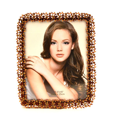 Brown Metal Gilded Picture Frame