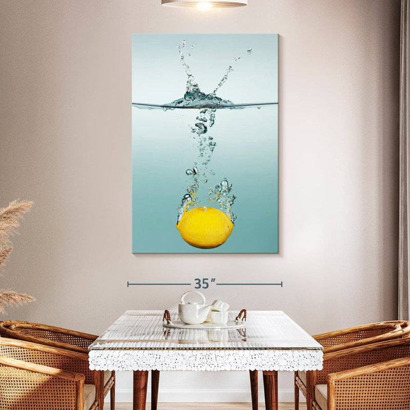 Yarlin Lemon Splash, 51" H x 34" W