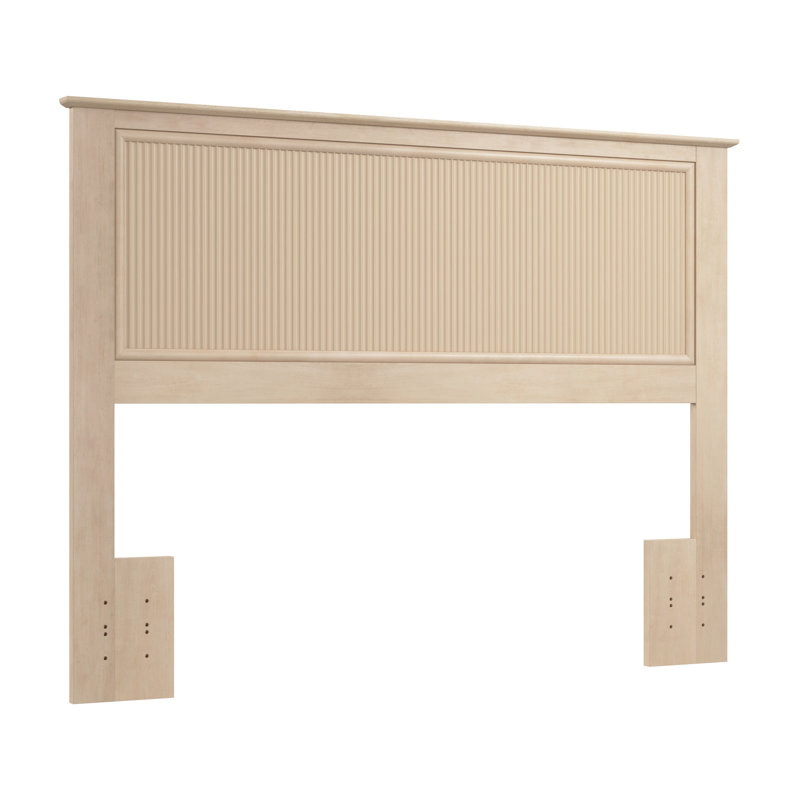 Full/Queen Headboard, Fluted Panel Design, Modern Style, Natural Birch, Beige
