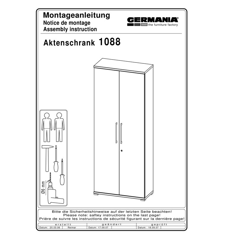 190cm H x 75cm W Standard Bookcase