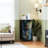 4 Drawer Dresser for Bedroom, Narrow Chest of Drawers, Wooden Top and Study Iron Frame 18"x37.5"-(WxH)
