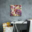 Toile épique Graffiti «Blue and Purple Flower Song 2» par Silvia Vassileva, art mural 18 po x 18 po-994077740