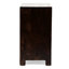 Table d'appoint 3 tiroirs en noyer foncé