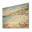 «Vintage Beach Day Tranquitt II» - sable de plage côtière sur bois-1020977183