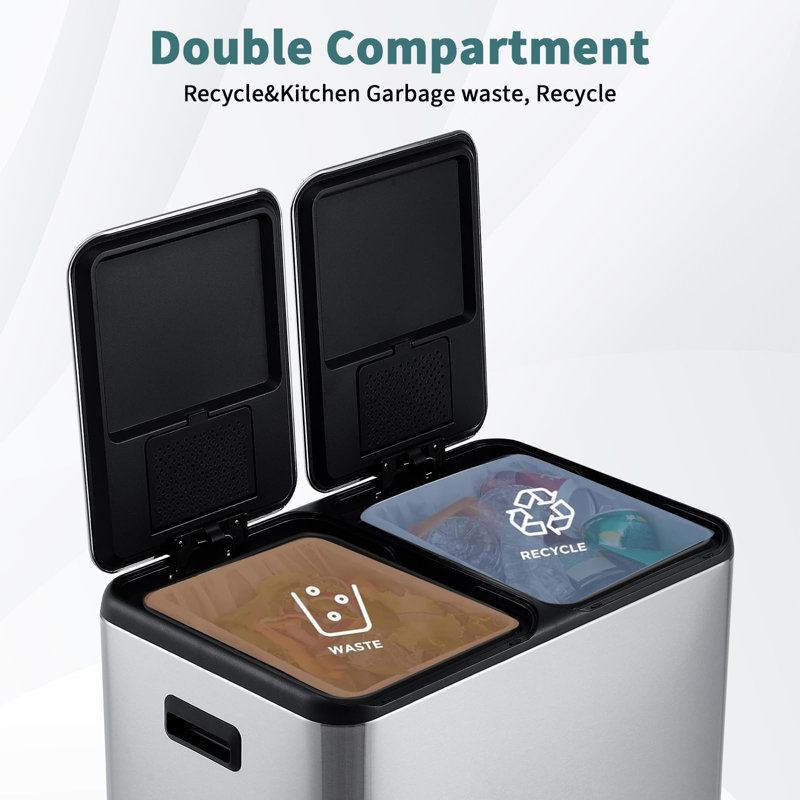 Stainless Steel Kitchen Trash Can