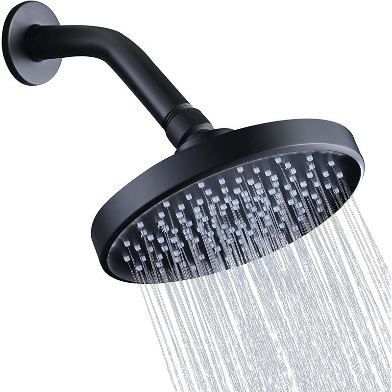 Flood Adjustable Shower Head 1.8 GPM GPM, Matte Black