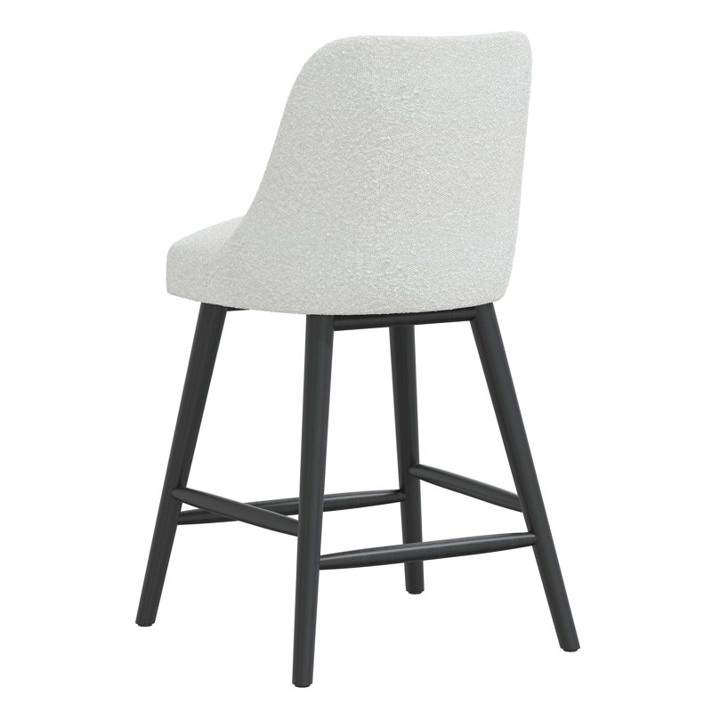 Tabouret de bar et de comptoir Gallie, Tabouret de comptoir (siège d'une hauteur de 27 p, Boucle ivoire classique
