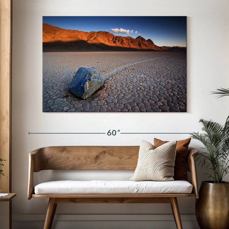 Alvord Death Valley's The Racetrack, 34" H x 51" W