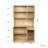 70.87" Tall Wardrobe & Kitchen Cabinet, 6-Door Rustic Oak Storage Armoire with Open Shelf & Drawer for Bedroom, Pantry-362627899
