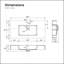 Évier à fixation murale l 36 po x P 18 po avec trop-plein et robinet simple-112964835