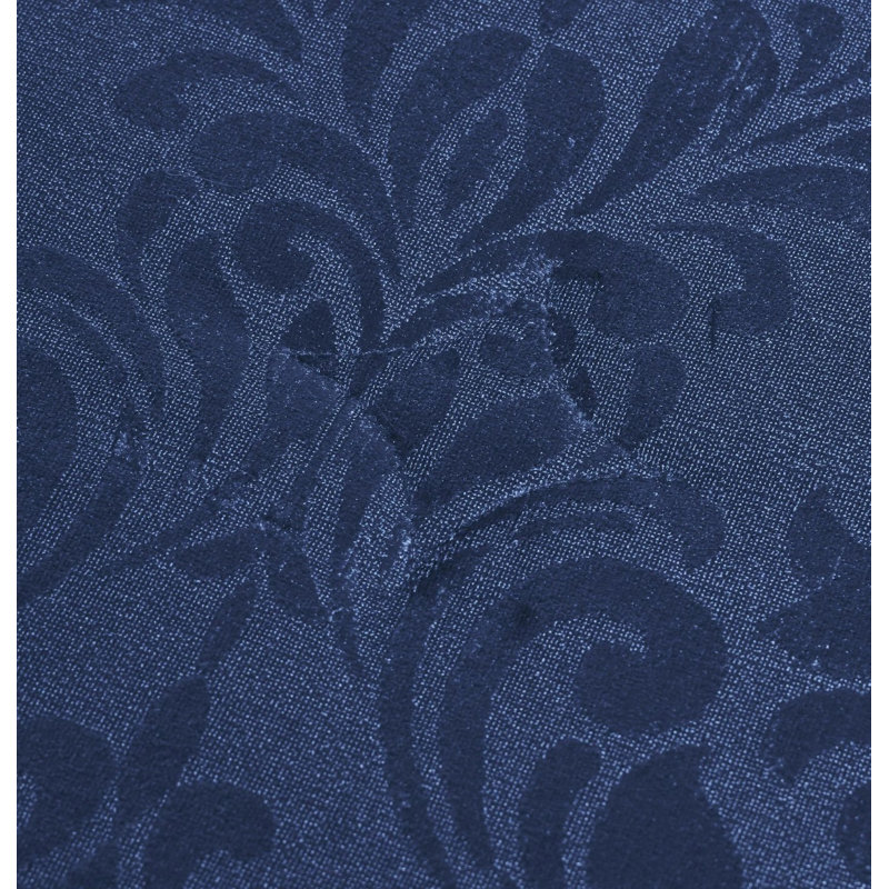Emilia Bedspread Set with Pillow Shams – Luxury Jacquard Damask Coverlet Bedding for Double, King & Super King Sizes, Blue