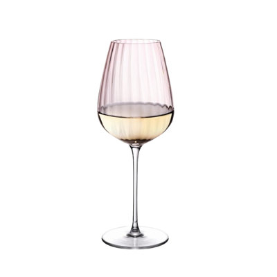 Round Up Handmade Crystal White Wine Glass