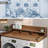 Washer Dryer Countertop With Non-Slip Pads, Laundry Wood Shelf Topper With Edge, 54" Width X 27.5" Depth Double Layer Organizer For Washer And Dryer Laundry Hamper Counter Storage Organization-125043988-125043986