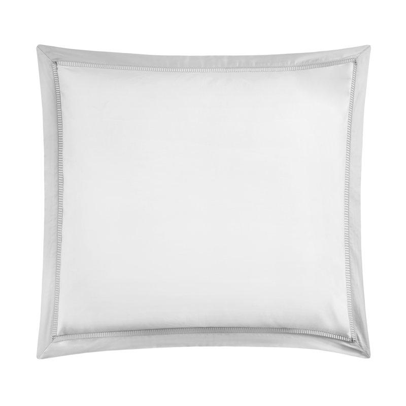 ESCADA Sham, Euro, White/ Silver