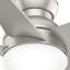 44" Isotope 5 - Blade LED Flush Mount Ceiling Fan with Wall Control and Light Kit Included-1031964749