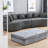 Compression Cloud Sectionals, Chenille 111.5 Inch Modern Home Sofa