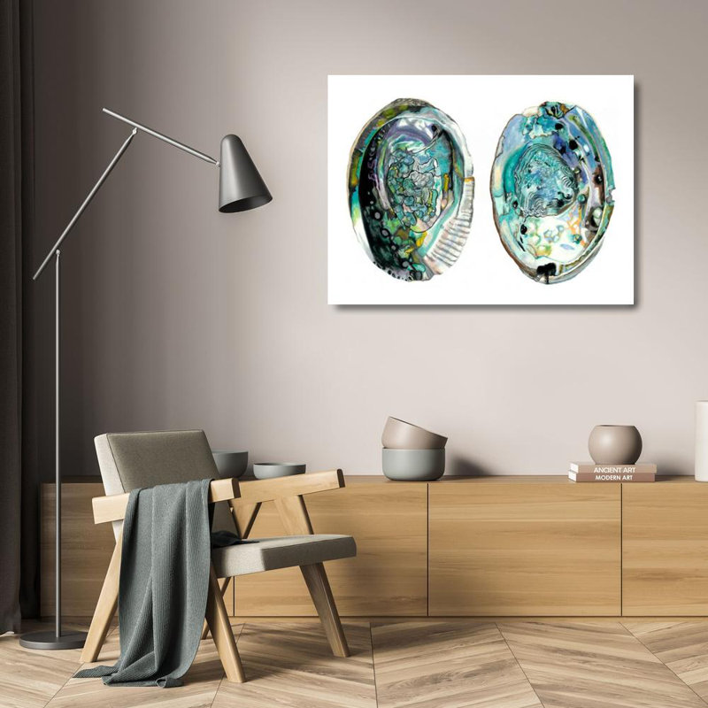 «Dovecove McCavitt, Naomi», reproduction d'art sur toile tendue: Abalone Shells I, H 19 po x l 24 po