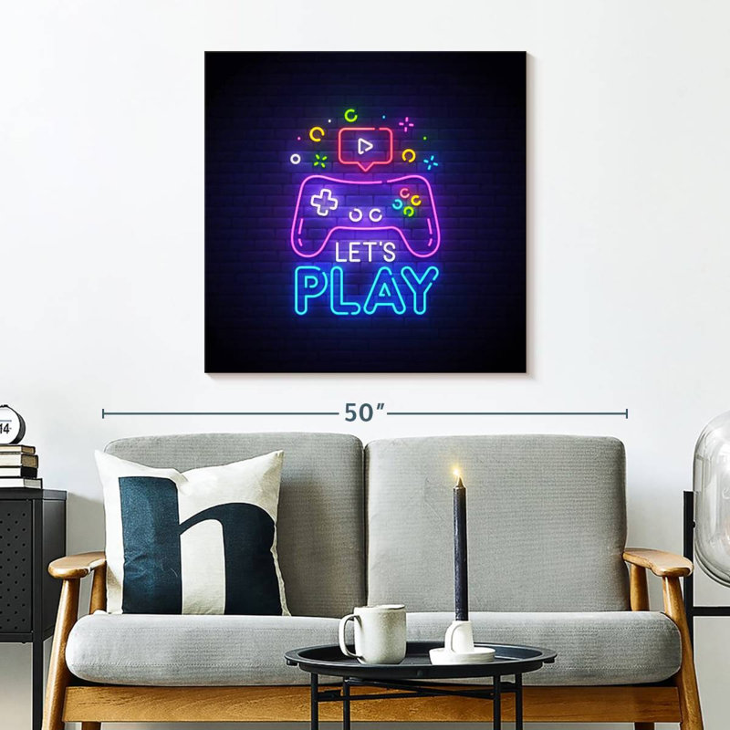 Senne Neon : On y joue !, H 30 po x l 30 po