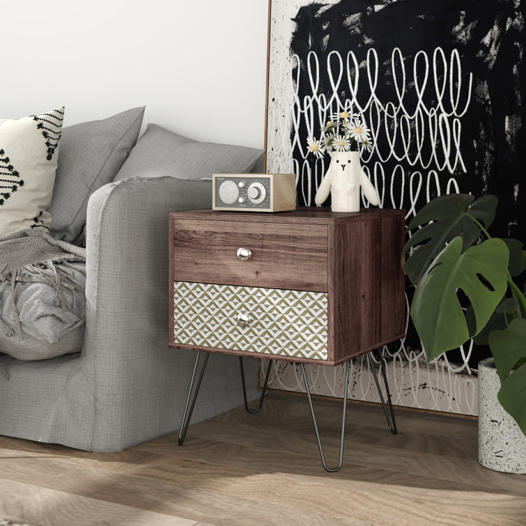 Timken 45cm W Manufactured Wood Bedside Table