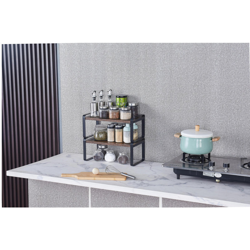 2-Tier Storage Shelves,Adjustable Shelving Unit, Home Storage Shelf,for Basement Kitchen Warehouse