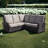 31'' Wide Wicker Patio Sectional with Cushions