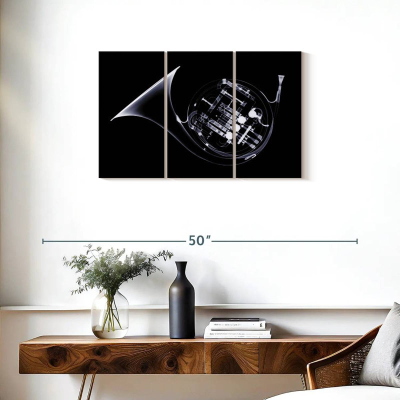 Radiographie du cor français, H 20 po x l 33 po
