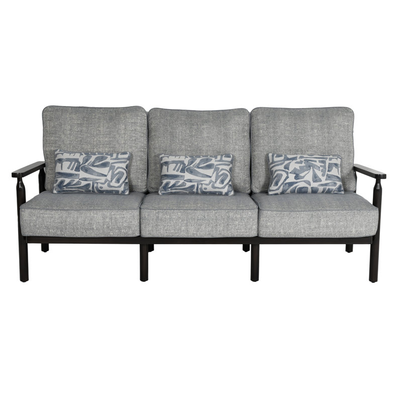 Holland Cushioned Sofa w/Three Accent Pillows