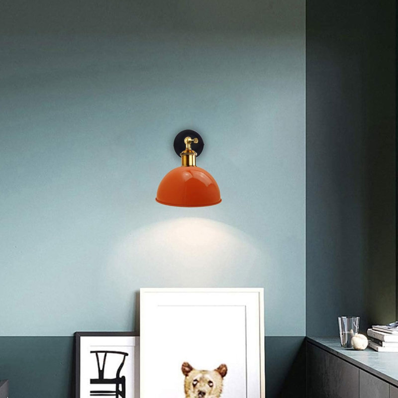Winland Swing Arm Sconce, Orange