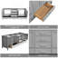 Meuble-lavabo autoportant avec cadre double en bois massif 84 po-671296733-671296734