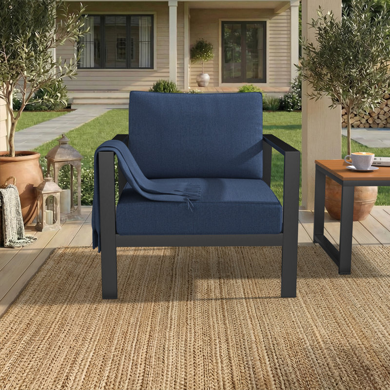 Coussin de chaise Sunge, 25 po x 26 po, Sunbrella® Echo Midnight