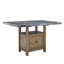 Hallowell 6 - Person Marble Top Four Leg Dining Set