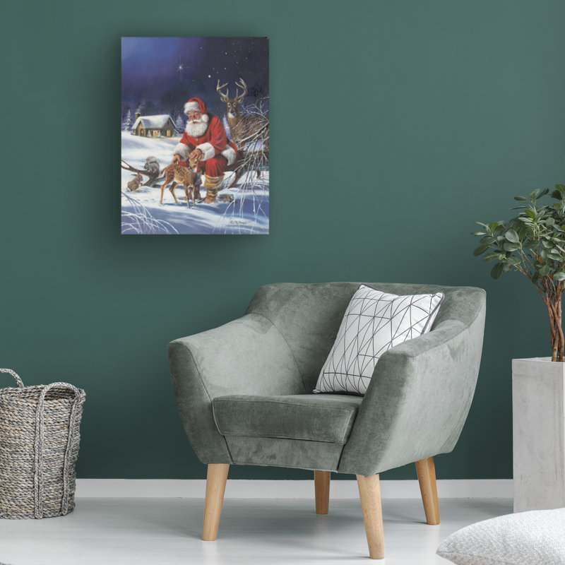 R.J. Art sur toile Mcdonald «Santa's Love», H 19 po x l 14 po