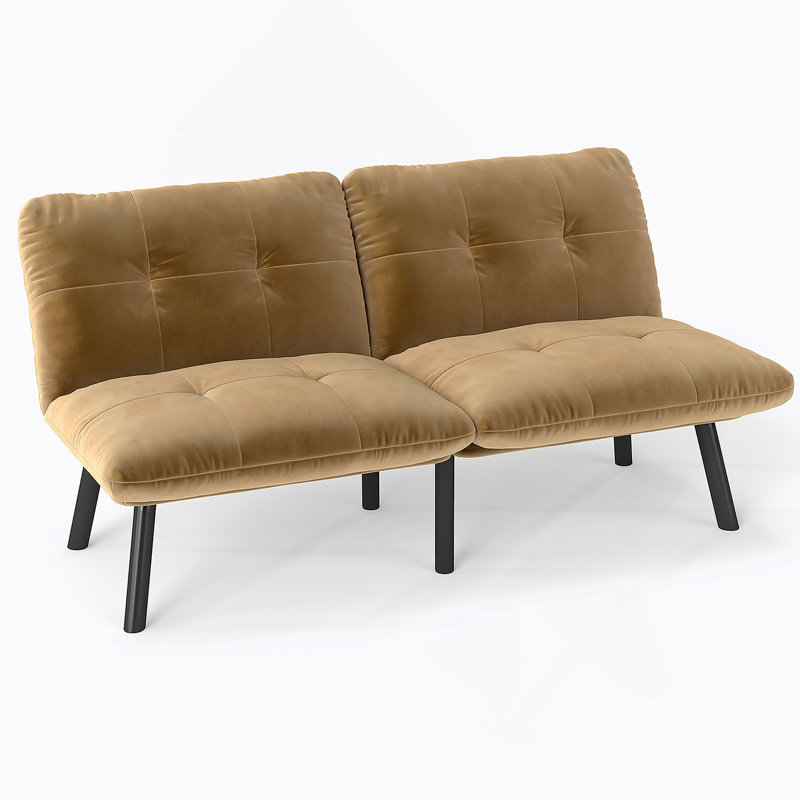 Canapé-lit pliant convertible brun, Brun