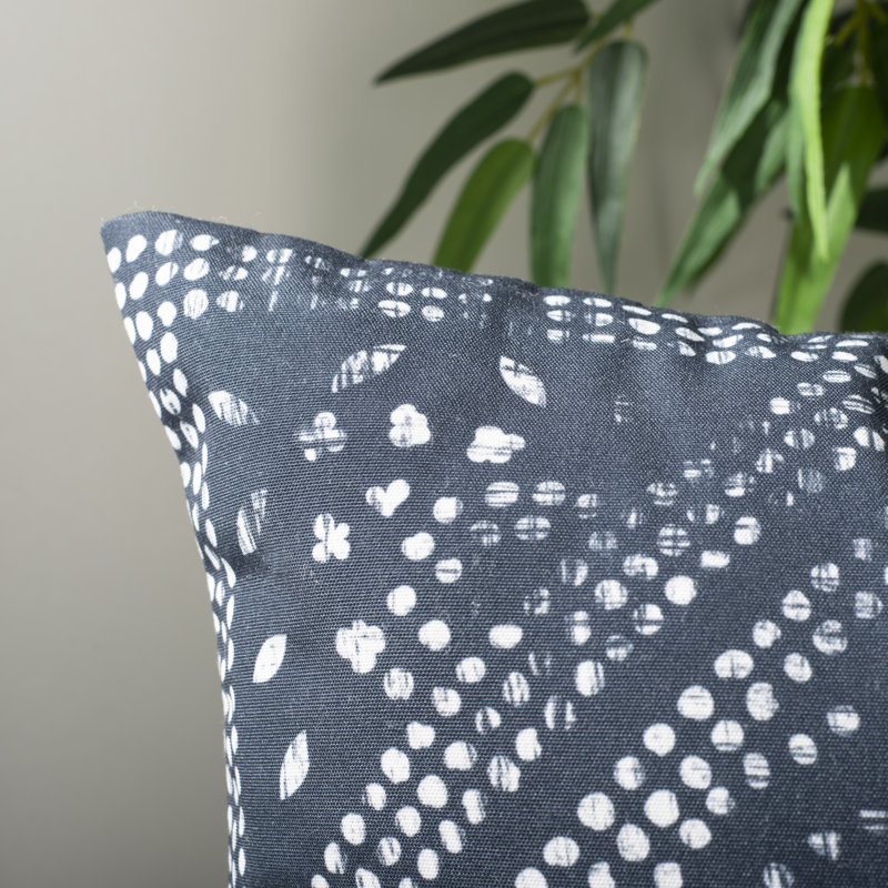 Mallory 16" Blue and White Damask Reversible Throw Pillow Set