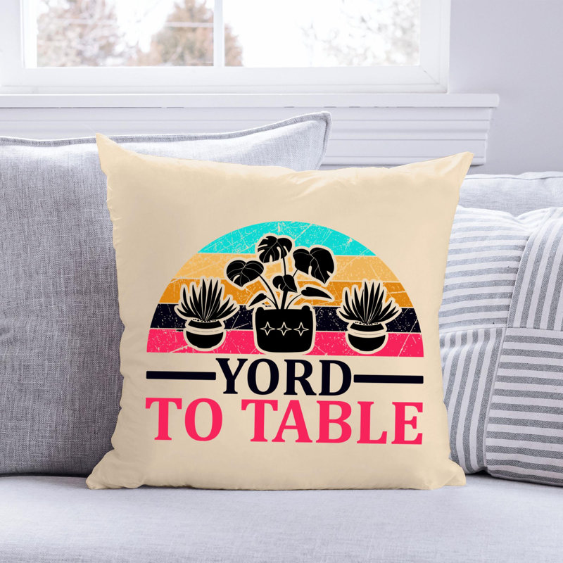 Coussin décoratif, H 16 po x l 16 po