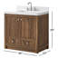 Meuble-lavabo de salle de bain Aula avec comptoir en quartz blanc Thassos de 2 po-1587004612-1591113614