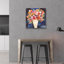 Art mural en verre acrylique 24 po x 24 po Epic Art «Floral Beauty 5 Cream» par Cheryl Warrick